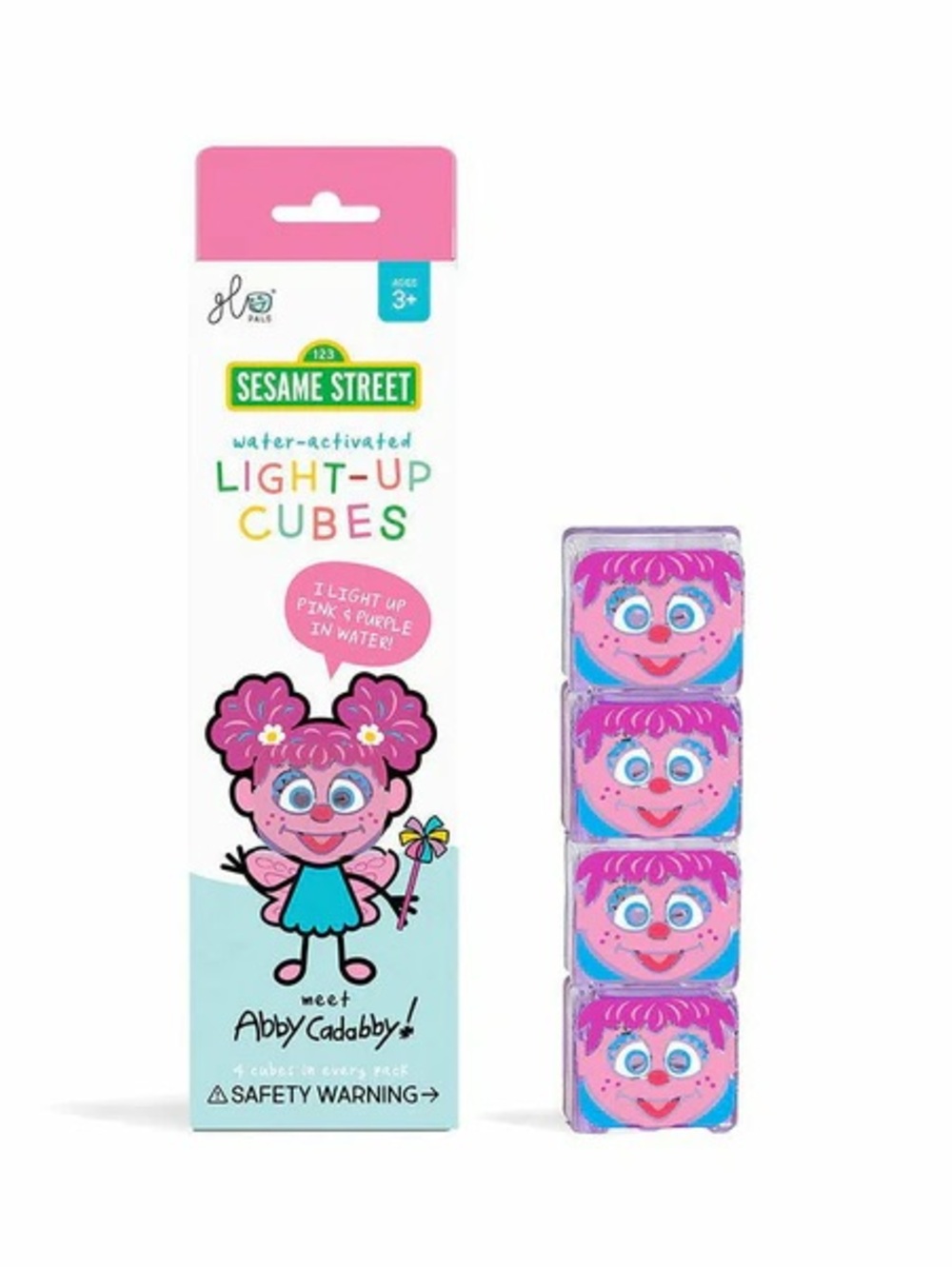 Glo PalSesame Street Abby Cadabby Water-Activated Light-Up Cubes - Pink & Purple